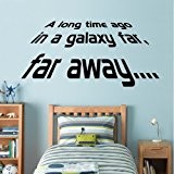 Star Wars - A long Time Ago - Wall Decal Art Sticker boy's bedroom playroom hall (X Large) by Wondrous ...