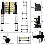 Stella DIY 2.6M, 3.8M & 4.4M TELESCOPIC EXTENDABLE EXTENSION LADDER EN131 MAX LOAD 150KG (3.8M- (12.5Ft)) by Stella Traders