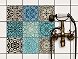 Sticker Carrelage Autocollant | Adhésif carrelage - stickers muraux salle de bain et cuisine - Mosaïque carrelage mural | Carrelage ...
