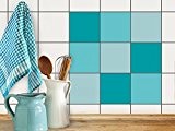 Sticker Carrelage Autocollant | Mosaïque murale - carrelage adhesif mural salle de bains et cuisine | Carrelage autocollant - Design ...