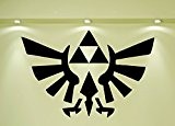 Sticker mural motif : logo The Legend of Zelda, Vinyle, Schwarz, XL