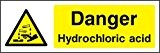 Sticker Risque chimique Avertissement danger Acide chlorhydrique