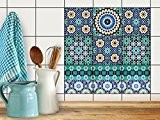 Stickers carrelage - Feuille amovible décorative carreau | carrelage adhesif - stickers muraux carreaux - cuisine et salle de bain ...