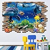 Stickers muraux Sea Whale Mural Wallpaper, Creative Chambre bricolage Décoration