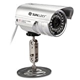 SUNLUXY CCTV Caméra de Surveillance Cam CMOS 1/4 700TVL Sécurité Caméscope IR Vision Nocturne 30M Sécurité Étanche IP66 PAL