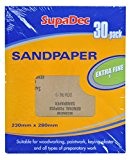 SupaDec General Purpose Sandpaper Pack de 30 Extra Fine 1
