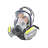 Super visionnage Masque à gaz avec 2 cartouches N ° 7 Filtre Chimique Bio Masque Vapor Cartouche filtre respiratoire Masque de protection