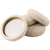 SuperSliders Formed Felt Furniture Movers for Hard Surfaces (4 piece) -2 Oatmeal, Round by Super Sliders