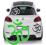Symbole Om Aum Inde Inde voiture Ordinateur Portable autocollants Sticker mural Salon Chambre d'enfant, 30 cm