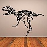 T-Rex Trex skeleton Dinosaur Stickers muraux enfants Nursery Chambre Stickers Art disponible en 5 dimensions et 25 couleurs Petit Noir