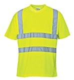 T-Shirt de Travail jaune haute visibilité fluo/marine EN 20471 - homme - 5XL -