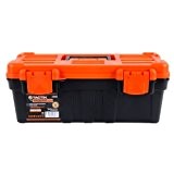Tactix 320130 Plastic Tool Box, 33cm, Black/Orange by Tactix