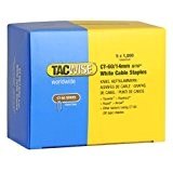 Tacwise 0357 Boîte de 5000 Agrafes pour câble CT-60/14 mm Blanc