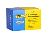 Tacwise 0980 Boîte de 5000 Agrafes pour câble de finition CT-45/8 mm Blanc