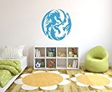 Taille Yin Yang Dragon Wall Decal: 300x300 mm_a murale, stickers muraux, stickers muraux de décoration pour le salon, chambre à ...