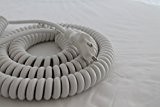 TBS – Câble Spirale PVC 2 x 1,0/Câble Long, 3 mètres blanc