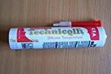 Technicqll Mastic adhésif silicone haute température Rouge 300 ml Résistant à la chaleur jusqu'à 300 °C "Joint d'étanchéité liquide" New