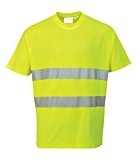 Tee-shirt haute visibilité jaune fluo