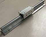 TEN-HIGH Linear Rail CNC parts SBR16 16mm, 300mm 11.81inch Fully Supported Linear Rail+1pcs SBR16LUU BlockBearing Block Bearing