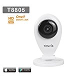 Tenvis T8805 Caméra de surveillance HD 1280x720P H264 IP Wifi sans fil - Application téléphone & Notice en français - ...
