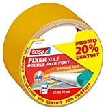 Tesa 561400000000 Fixer Sol double face fort 25 m x 50 mm