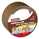 Tesa Emballer Adhésif de Fermeture PVC Extra Fort Marron 40m x 50mm