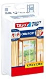 tesa - Moustiquaire "Comfort" pour portes 2 x 0,65m x 2,50m Blanc