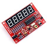testeur pour oscillateur a quartz - TOOGOO(R)50 MHz compteur de frequence d'oscillateur a quartz testeurs DIY Kit ecran numerique rouge