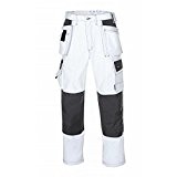 TeXXor pantalon de travail pantalon en sergé toile t/c panama arbeitsbundhose, blanc, 20-004314-42