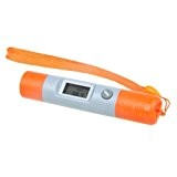 Thermometre - SODIAL(R) Mini stylo numerique LCD sans contact Thermometre infrarouge IR -50 ~ 230 degres Orange + Gris