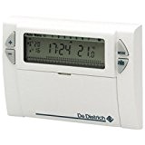 Thermostat d'ambiance DE DIETRICH AD 137 digital programmation hebdomadaire filaire compatible toutes chaudières