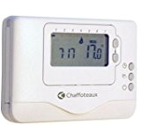 Thermostat d'ambiance easy control CHAFFOTEAUX digital programmation hebdomadaire filaire  3318601