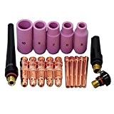 TIG Collet corps Consommables accessoires assortis Taille Fit DB SR WP-17 18 26 TIG torche 18pcs