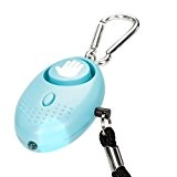 tiiwee Alarme Personnelle d'Urgence avec Torche - Baby Bleu - 130dB - Anti Agression