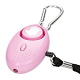 tiiwee Alarme Personnelle d'Urgence avec Torche LED - Baby Pink - 130 dB - Système d'Auto-Défense et de Sécurité en ...