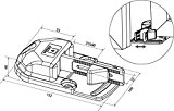 Tirard - Ferrures De Portail Sur Gonds - Sabot à Fermeture Automatique - Dimension: 40 mm - Couleur: Noir