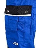 TMG® - Pantalon de travail cargo/de plombier - résistant - homme - bleu roi (W28 R / EU44)