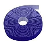 TNP Bande Velcro Sangle Cable Ties Fermeture (Bleu) (15 pieds) – Sticky Autocollant en nylon Rouleau de tissu Wrap 1,9 cm Large 4,6 m réutilisable ...