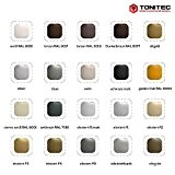 ToniTec® Oskar Poignée de tirage pour porte de balcon en aluminium - Vis : blanc, marron, anthracite, F1, F2, F3, ...