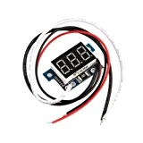 TOOGOO(R) Mini Ampermetres numerique Amperemetre indicateur d'alimentation metre de panneau 0-5A Rouge LED