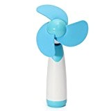 TOOGOO(R) Mini Portable Poche Ventilateur Main Refroidissement Muet Fan pour Voyage Sport Bleu