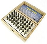 Toolzone Boîte de 36 poinçons alphabet et chiffres 3 mm