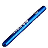 Torches de stylo Elyseesen Premiers soins LED Pen Light lampe de poche torche médecin infirmière EMT d’urgence médicale (bleu)