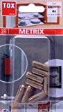 TOX 026700031 – Blister 8 chevilles expansibles en laiton MSD Metrix M6/ – l- 22 mm