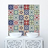 Traditionnel Tuile Stickers Transferts pour cuisine, 150mm x 150mm Salle de bain et Meuble bricolage. 3 couleurs en option - ...