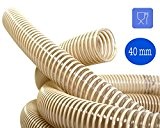 Tuyau spirale PVC D. 40 mm intérieur pour aliments