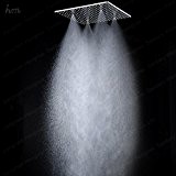 Tw HM LED plafond pluie douche Spray avec fonction SPA 20 pouces carrés propulsé par eau poli fini