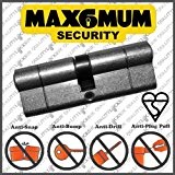 UAP haute sécurité Max6mum Sécurité anti Snap 45/55 (100 mm) Cylindre de serrure en nickel