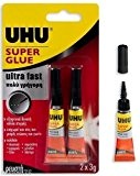 UHU Colle tout usage SUPER Ultra Rapide 2 x 3g tubes