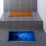 Ungfu Mall 1 pc pag 3D de salle de bain antidérapant Motif Poisson mer Sticker sol imperméable lavable en machine ...